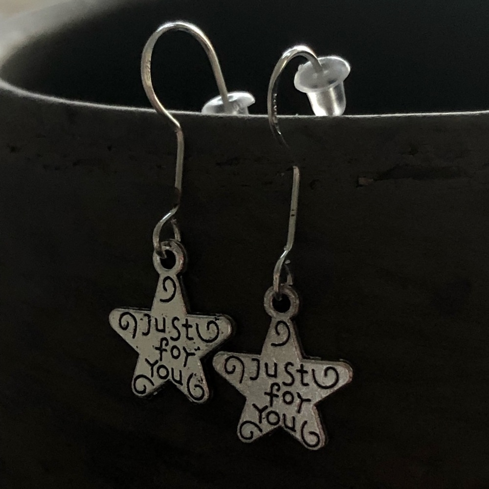 Handmade star earrings